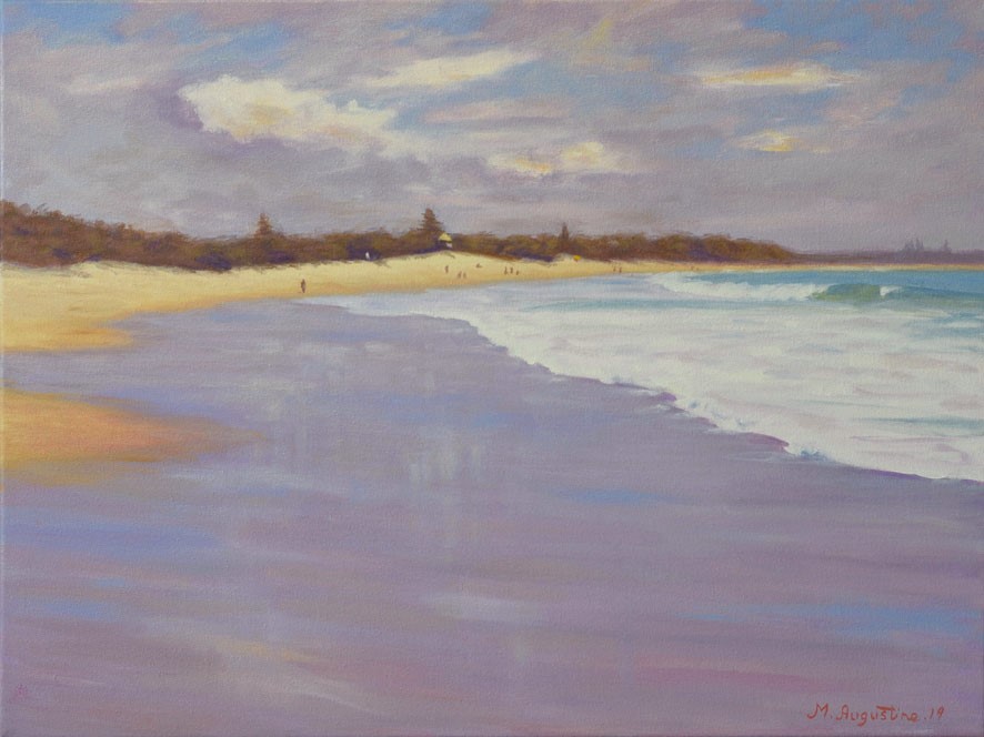 High tide Dicky Beach 46x60cm Sold